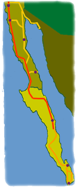 Southern Exposure Trek route