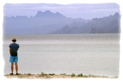 hiker in Baja